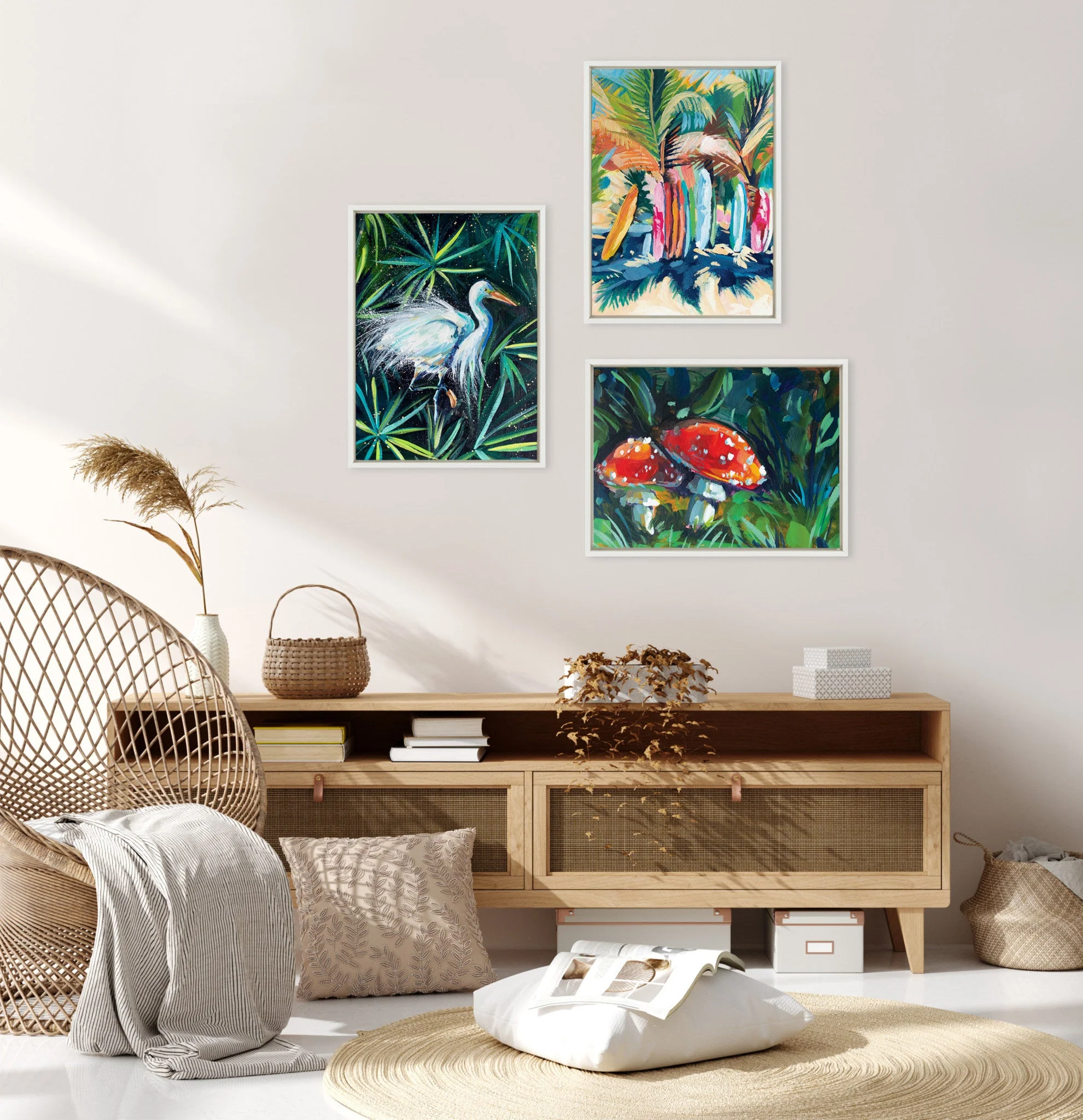 Sylvie Surf And Sand Framed Canvas by Rachel Christopoulos - Image 6