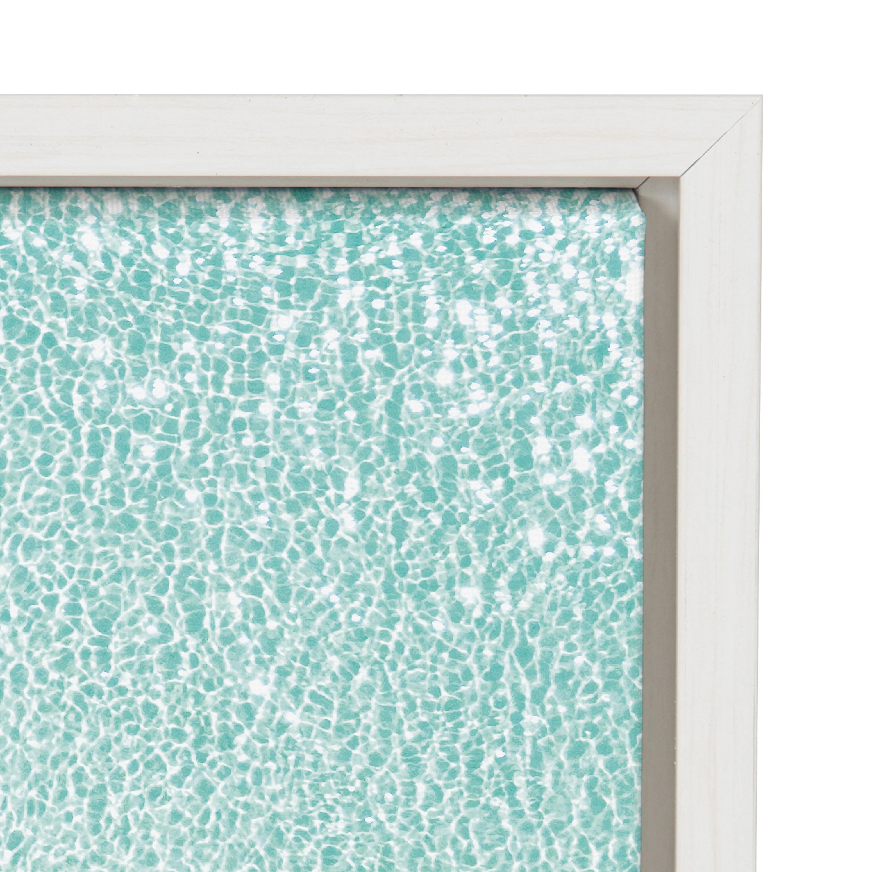Sylvie Turquoise Beach from Above Framed Canvas by Amy Peterson Art Studio - Image 38