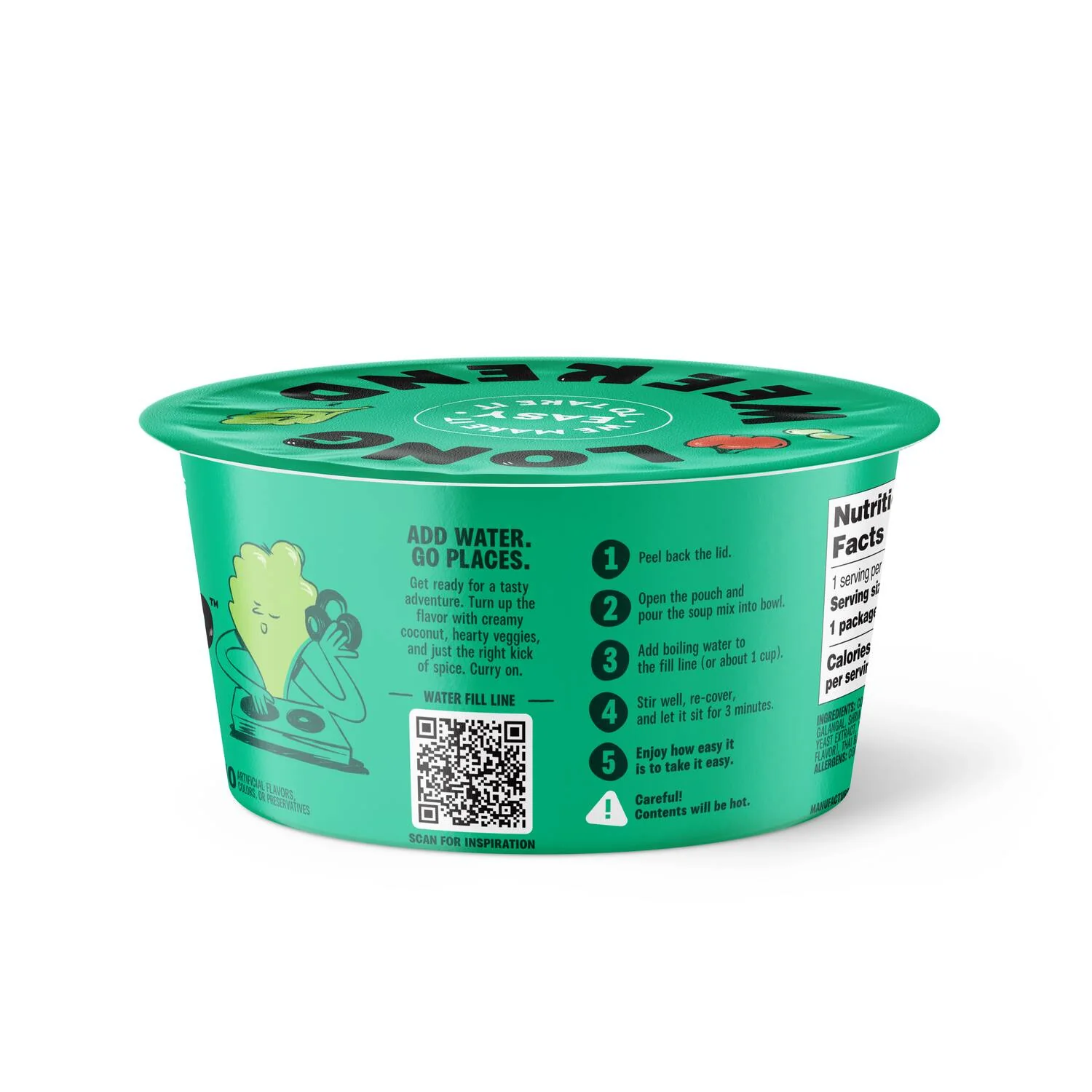 Instant Soup Thai Coconut Curry 6-Pack - Kale Chickpea - Image 2