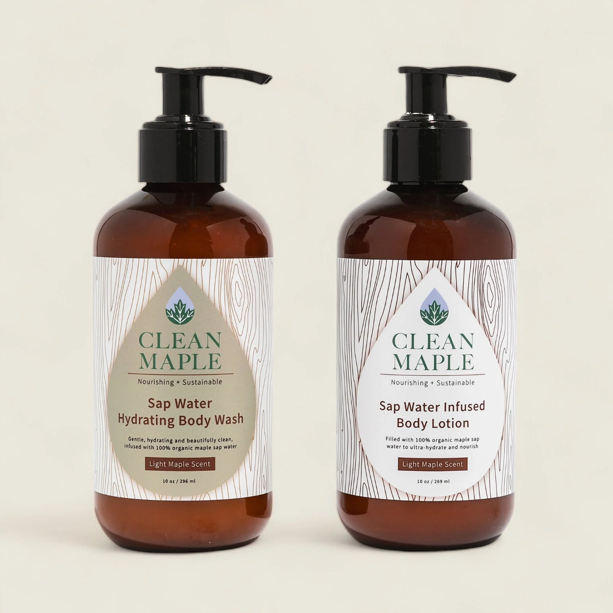 Maple Sap Hydrating Body Wash & Lotion Duo