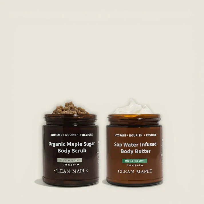 Maple Sugar Scrub & Nourishing Body Butter Set