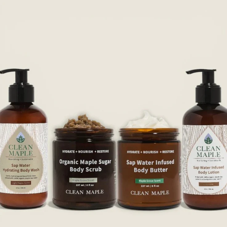 Maple Sugar Body Wash Scrub & Butter Set