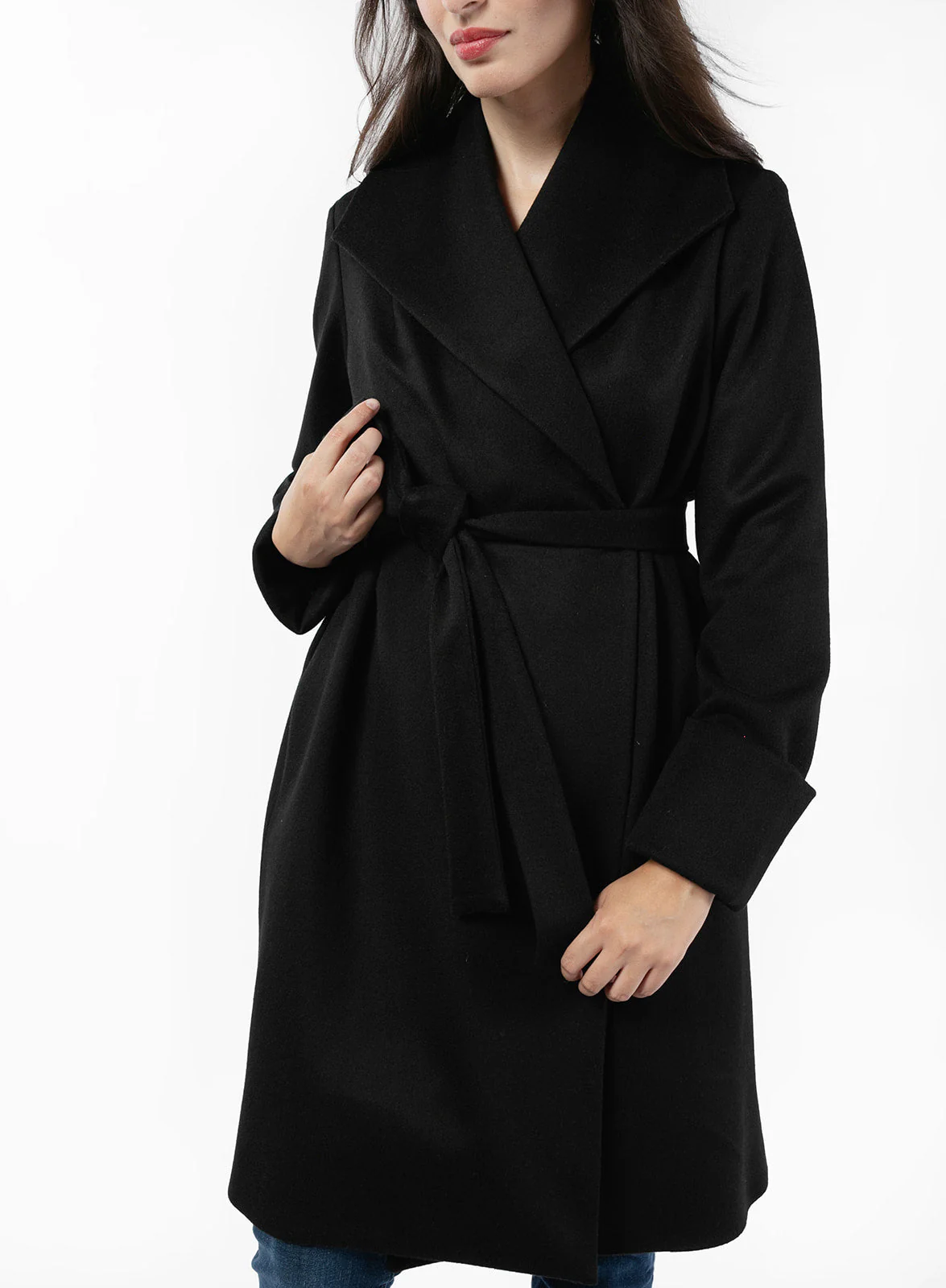 The Southport Wool Overcoat - Black - Image 4