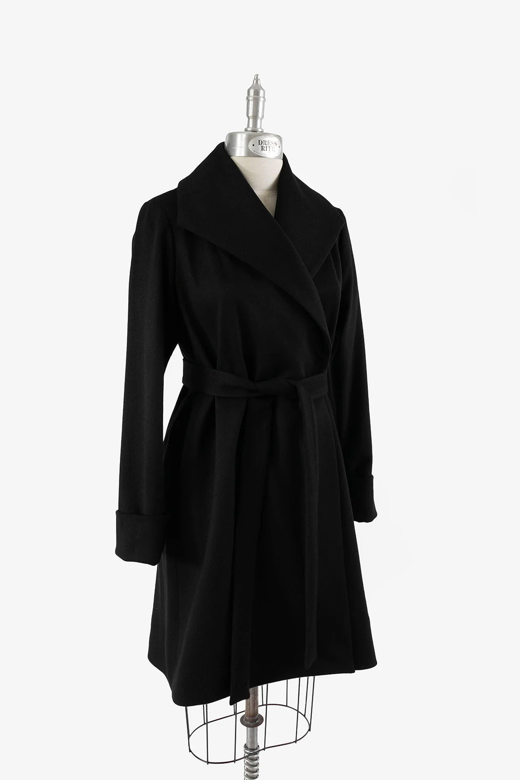 The Southport Wool Overcoat - Black - Image 7