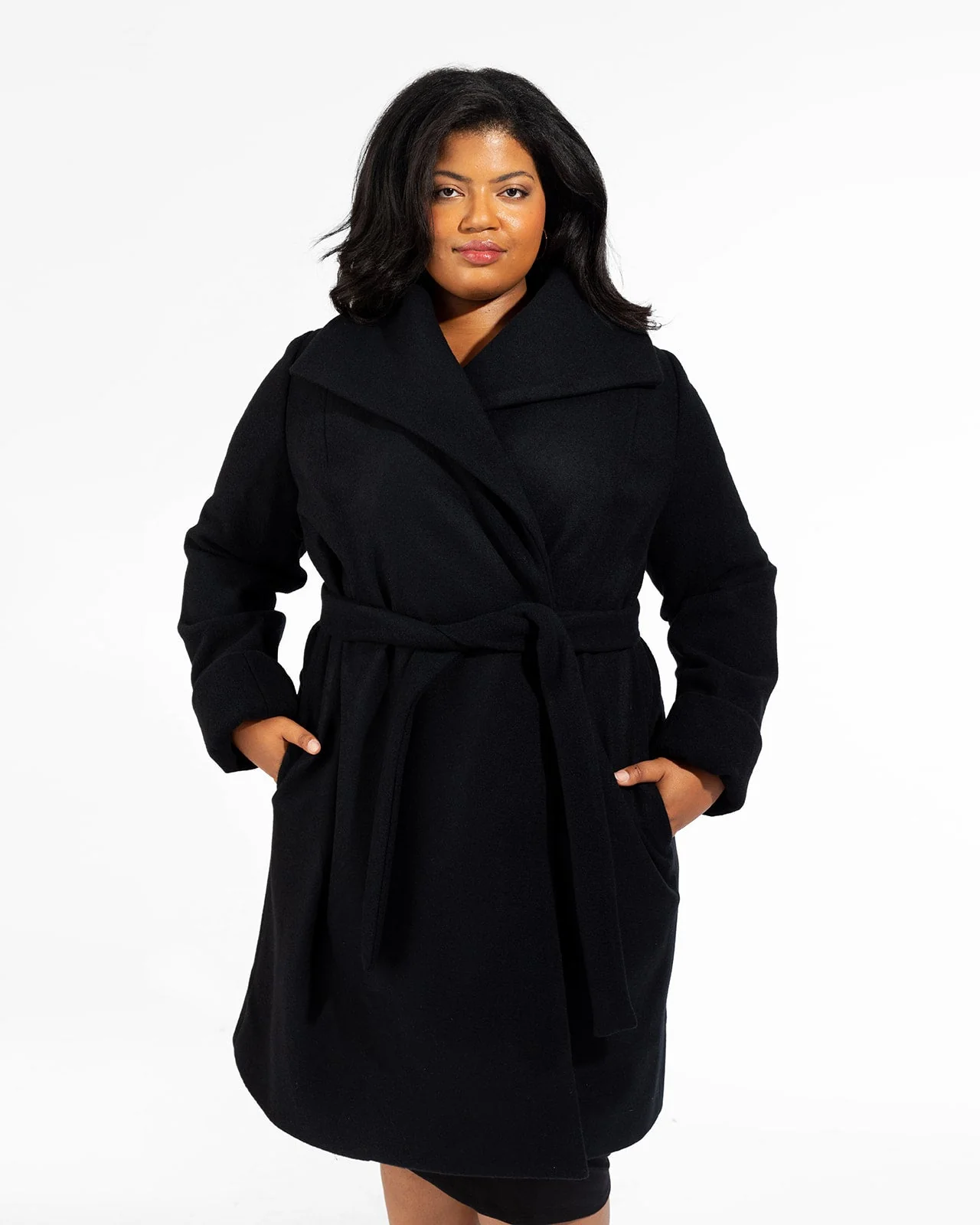 The Southport Wool Overcoat - Black - Image 9