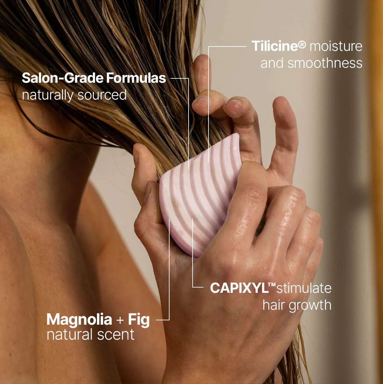 Volumizing Shampoo & Conditioner Bar Duo - Fine Hair - Image 4