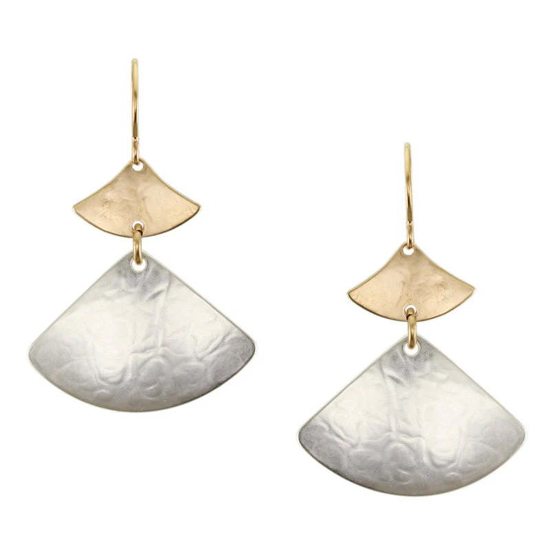 Tiered Fans Wire Earrings