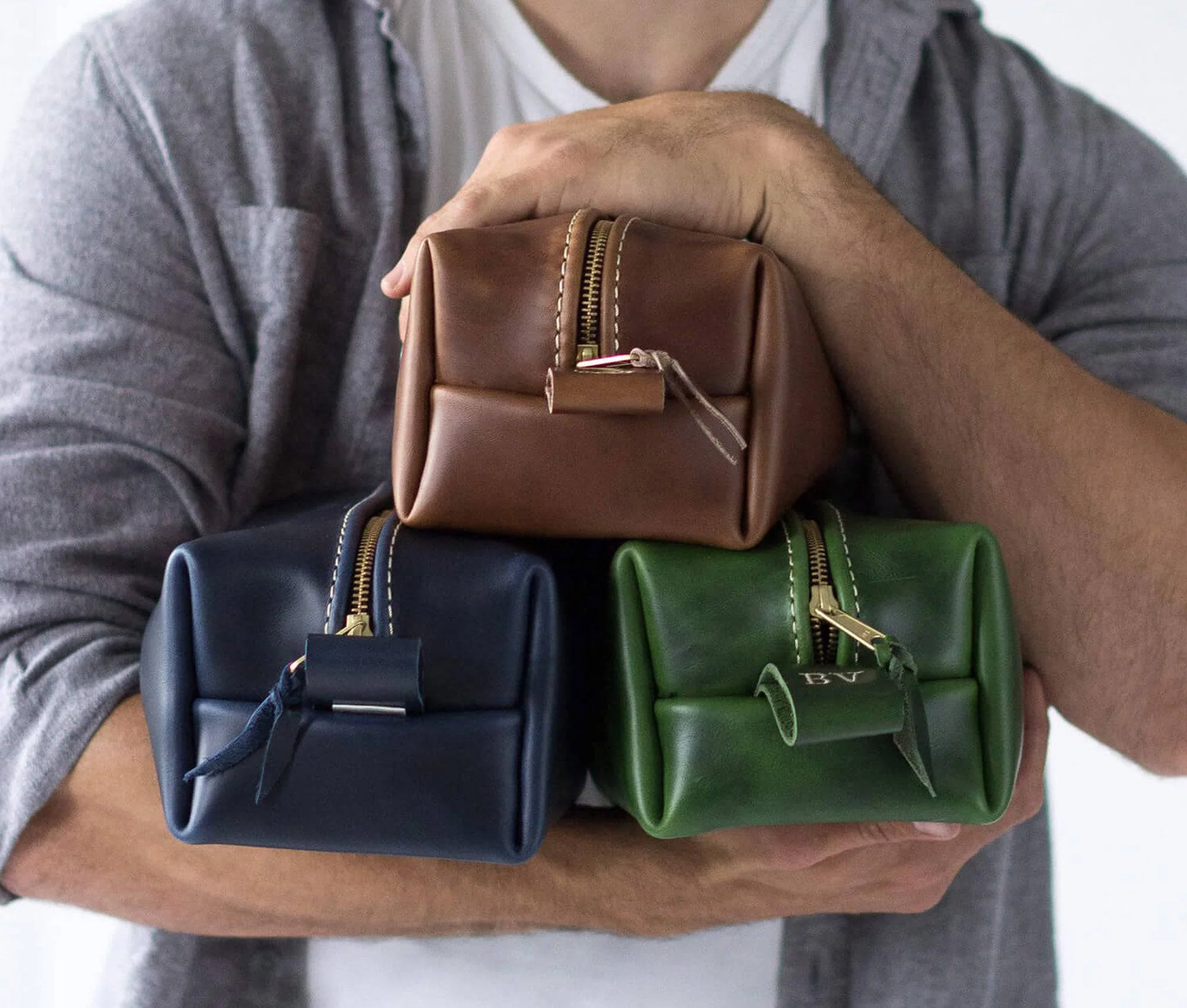 Leather Toiletry Bag - Image 12