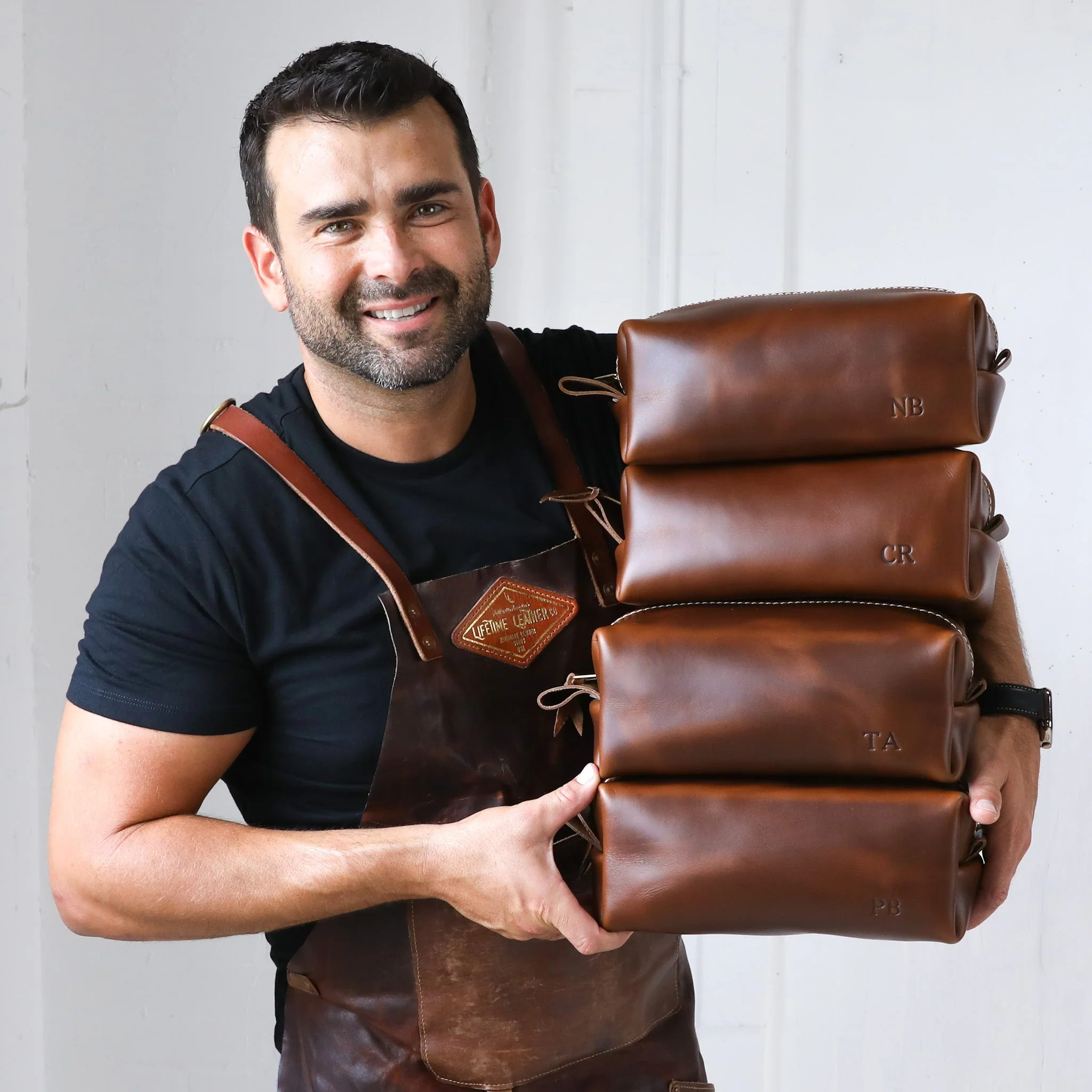 Leather Toiletry Bag - Image 3