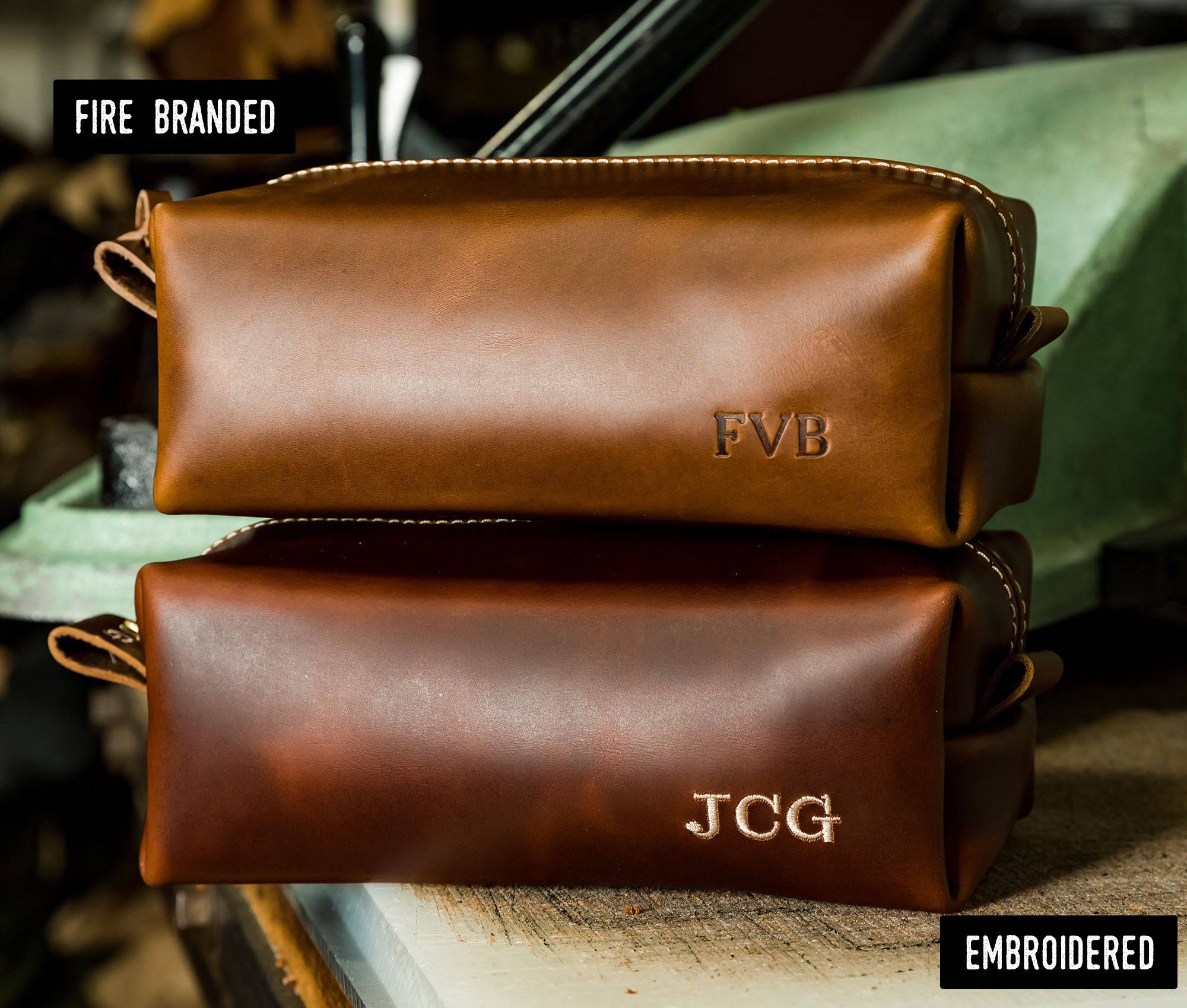 Leather Toiletry Bag - Image 4