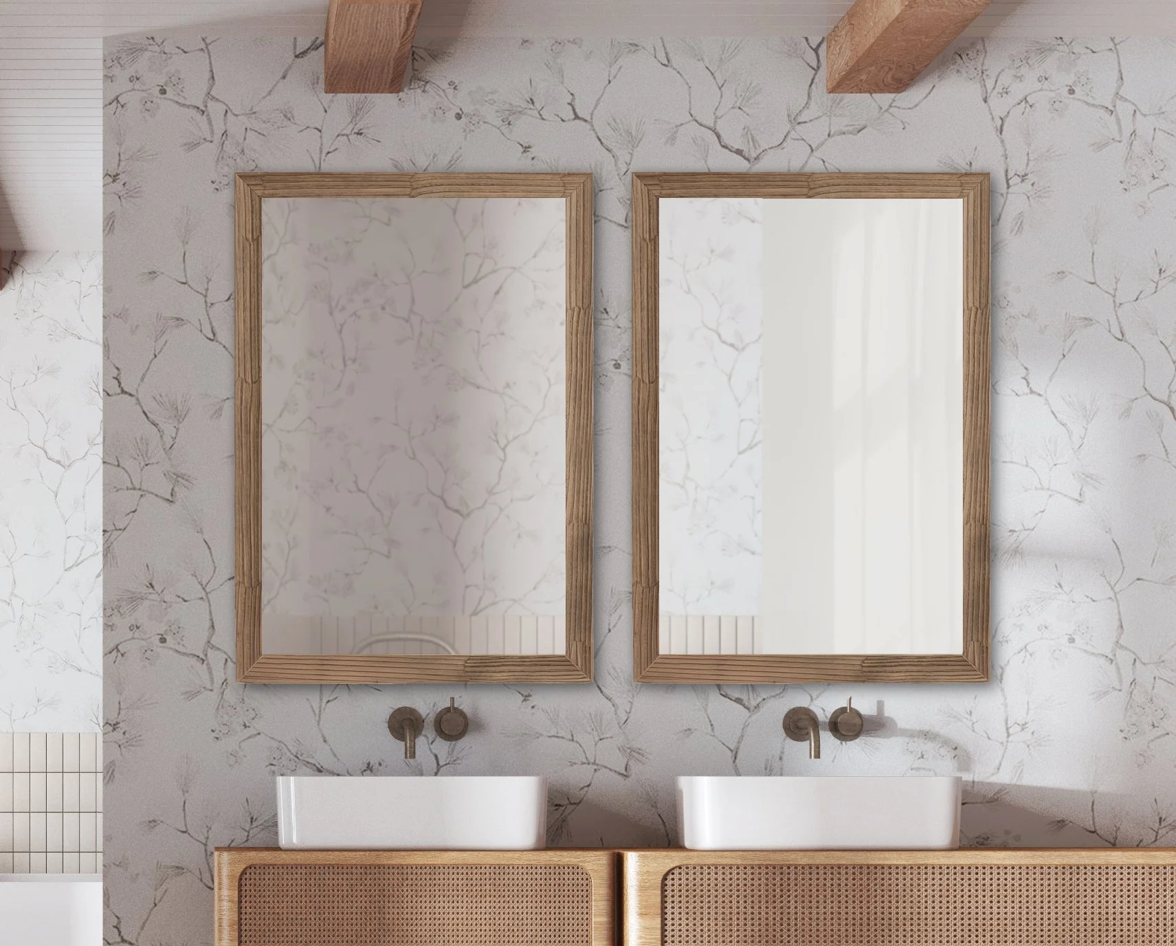 Travon Rectangle Bathroom Wall Mirror - Image 11