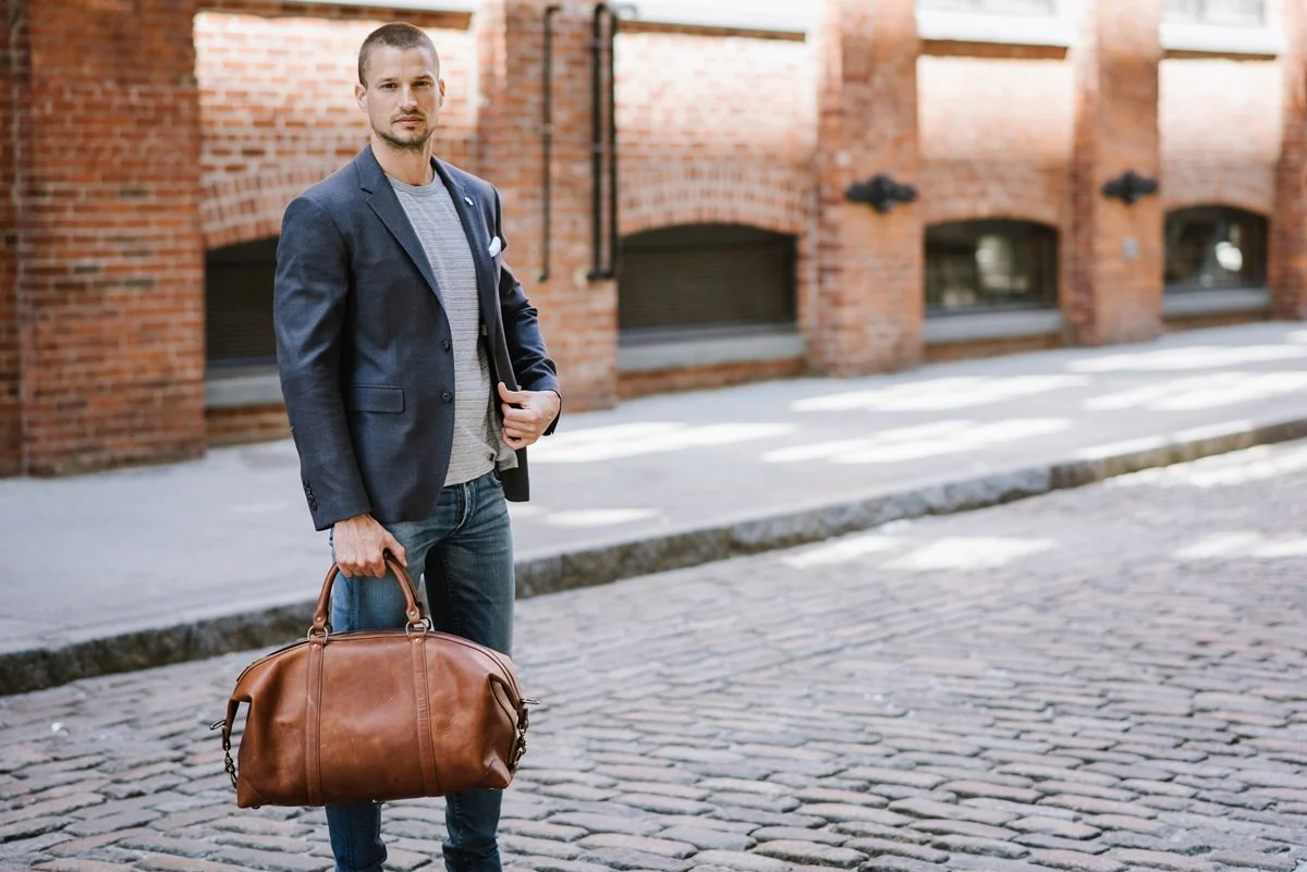 Classic Leather 22" Twain Weekender Bag - Image 2