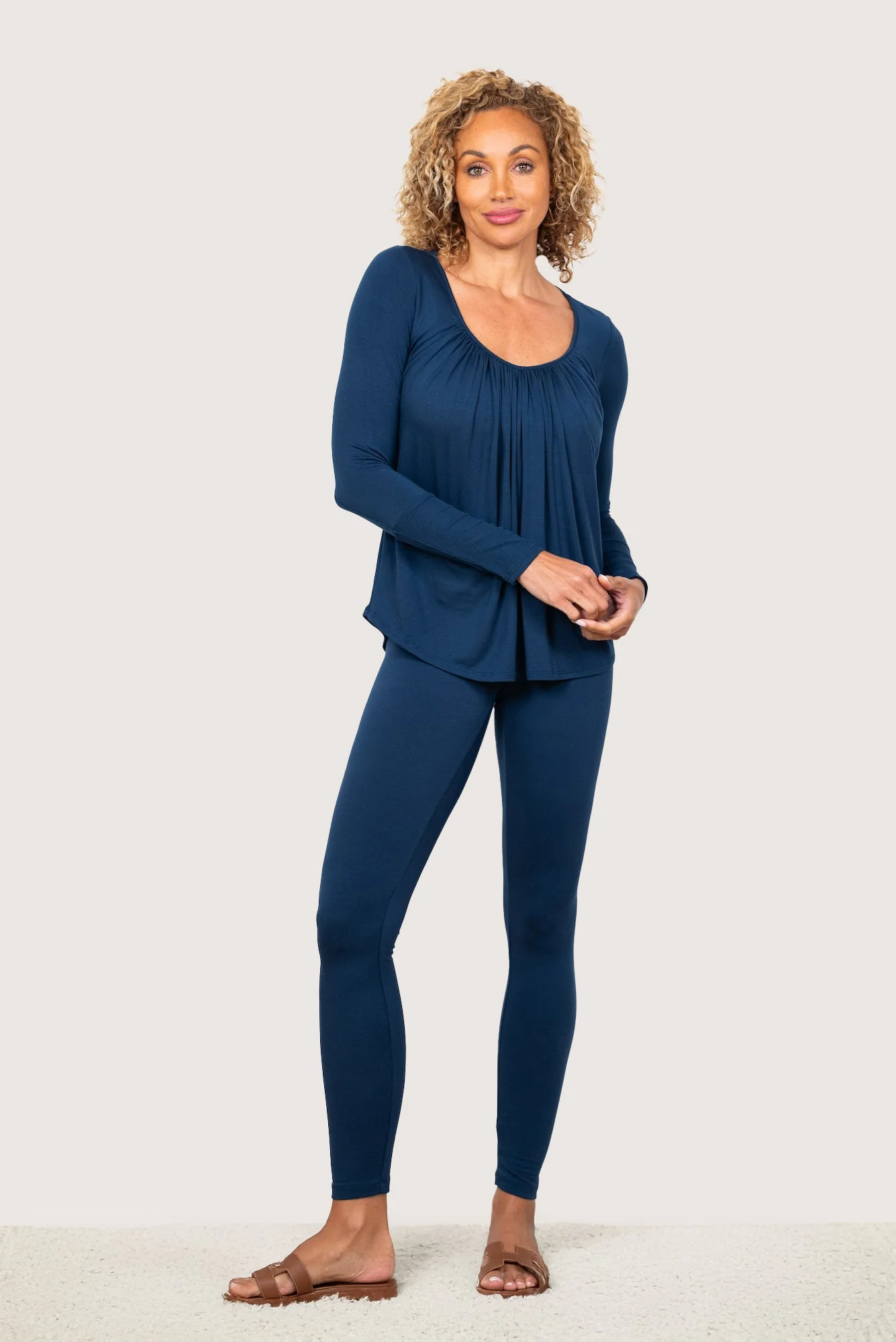 Ultimate Cozy French Terry Comfort Leggings - 29" Inseam - Image 2