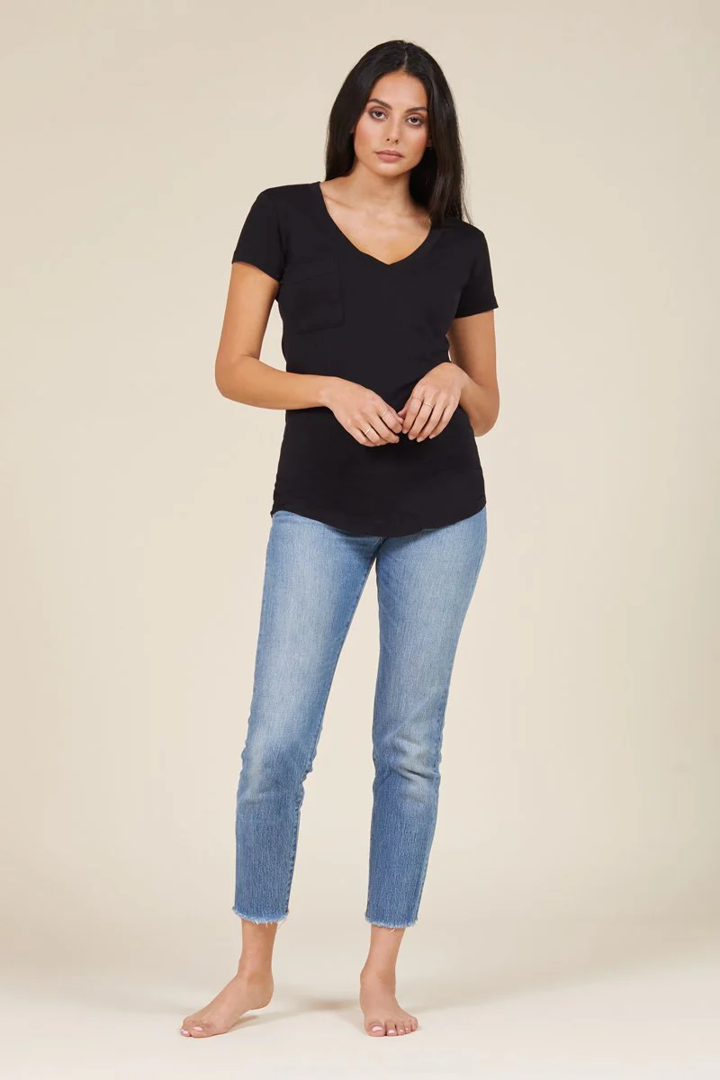 V-Neck Slim Fit Pocket Tee - Image 8