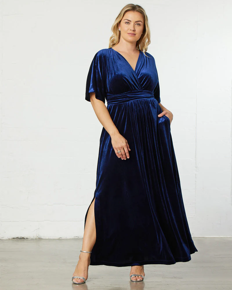 Plus Size Verona Velvet Evening Gown - Image 16