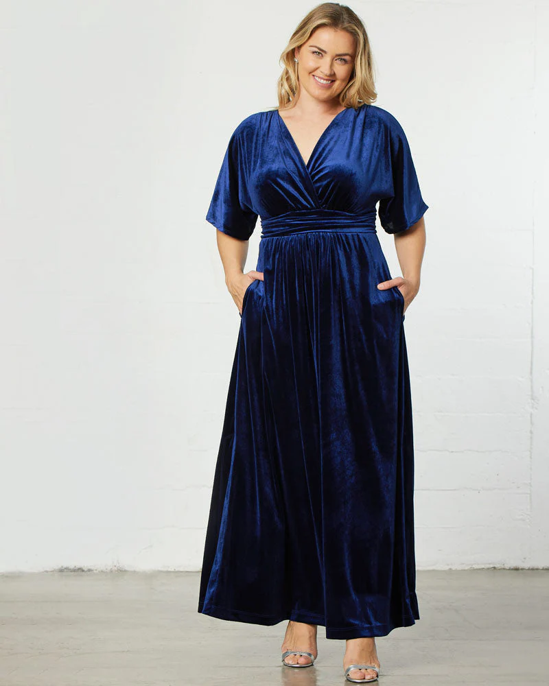 Plus Size Verona Velvet Evening Gown - Image 17