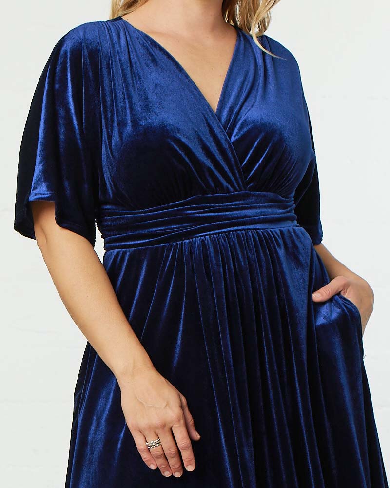 Plus Size Verona Velvet Evening Gown - Image 19