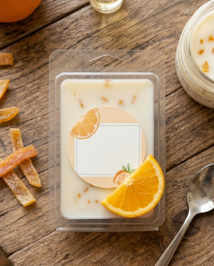 Orange Peel Citrus Soy Wax Melt - 4 Oz - Image 3